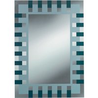 KRISTALLFORM Siebdruckspiegel »Enzo«, rechteckig, BxH: 50 x 70 cm, anthrazit|silberfarben - transparent