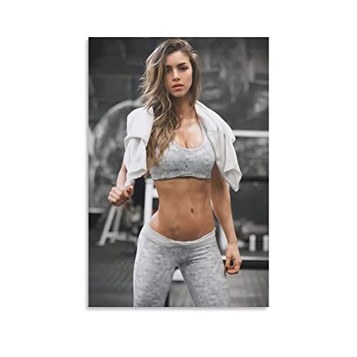 XINGSHANG Fitness-Poster, sexy Bodybuilding-Mädchen, Anllela Sagra, Poster, Kunstwerke, Leinwand, Poster, Wandkunstdrucke, Zuhause, moderne Dekoration, 40 x 60 cm