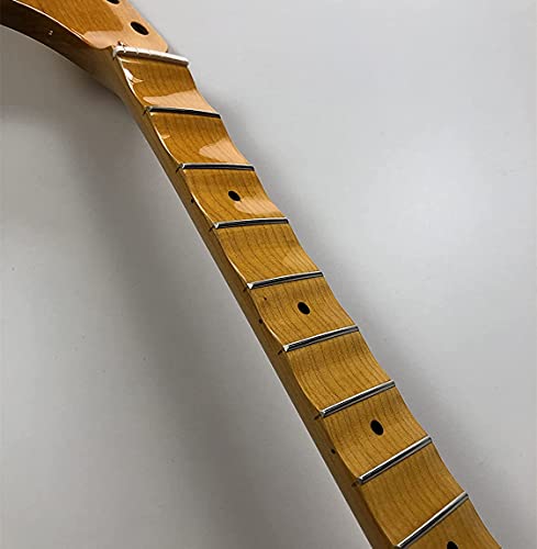 Gitarrenhals mit 22 Bünden, 64,8 cm, Ahorn-Griffbrett, umgekehrter Kopf, großer Kopf, glänzend
