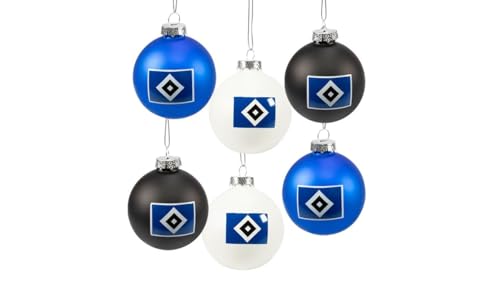 HSV Hamburger SV Christbaumkugeln Weihnachtskugeln Weihnachten 6er Set