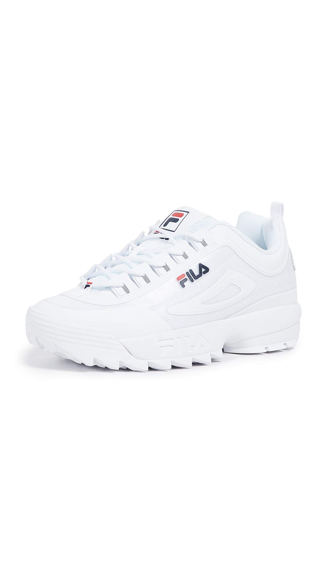 Fila Disruptor Il Premium-Sneakers, bequem, vielseitig Sneaker, Weiß/Marineblau/Rot, 39 EU