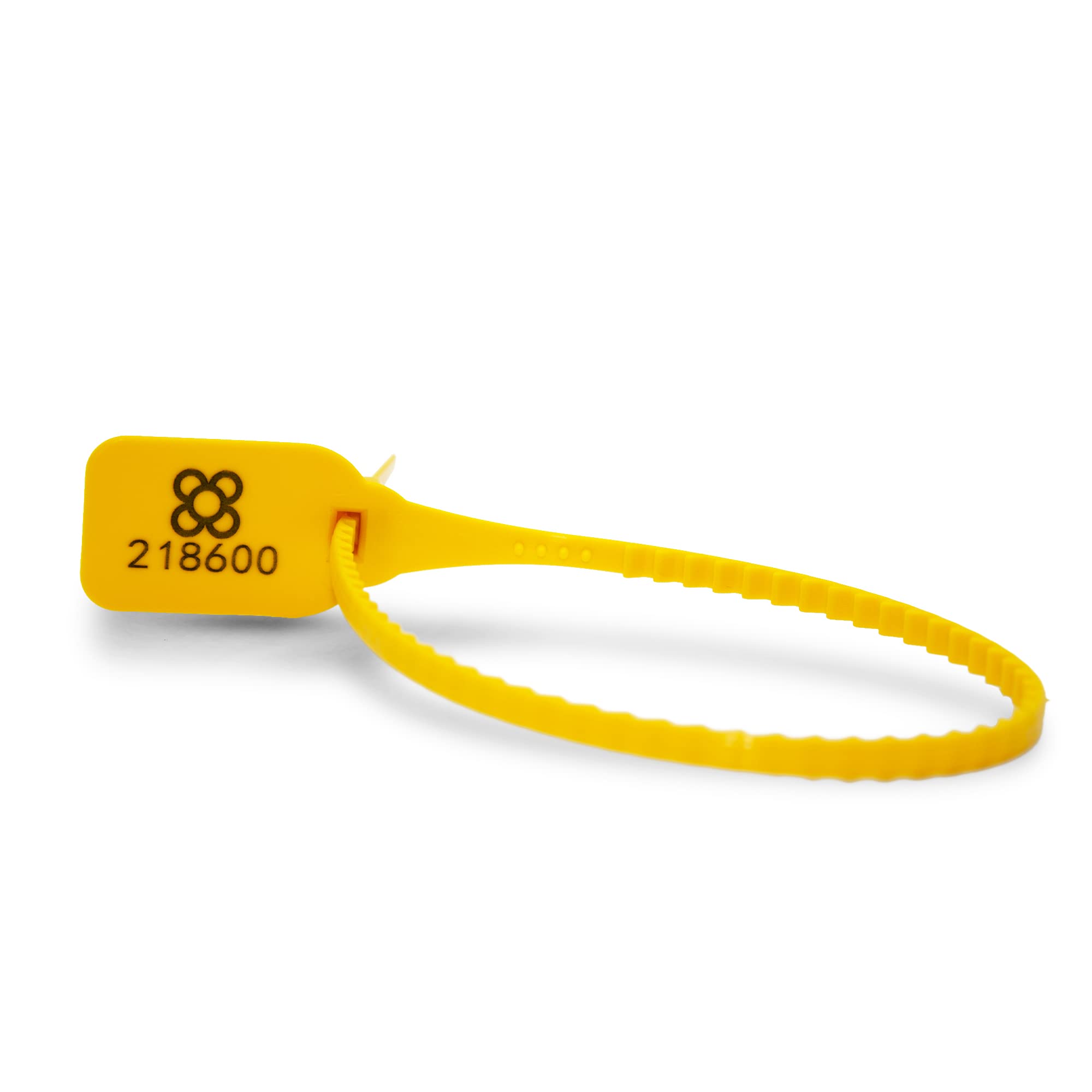 DOJA BARCELONA | Gelb Sicherheitsplomben aus Kunststoff | 200 Einheiten | 36 cm Lang | Plomben kunststoff zum beschriftung, fur koffer, gepäck, beschriftung, unter anderen Verwendungen.