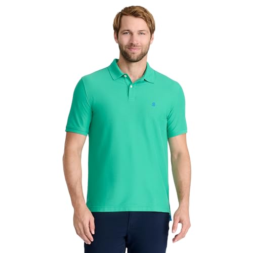 IZOD Herren Advantage Performance Poloshirt, kurzärmelig Polohemd, Simply Green, Klein