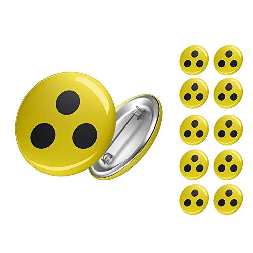 Hellweg Druckerei Button Anstecker Blindenplakette Blind Abzeichen Hinweis Sehbehindert Pin x 10