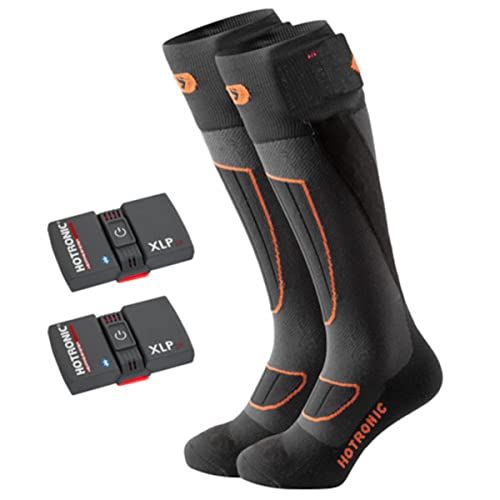 Hotronic BootDoc Heat Socks Set XLP 2P BT PFI 50 - Surround beheizbare Socken mit Akku 4400 mAh bis zu 20h Schwarz M