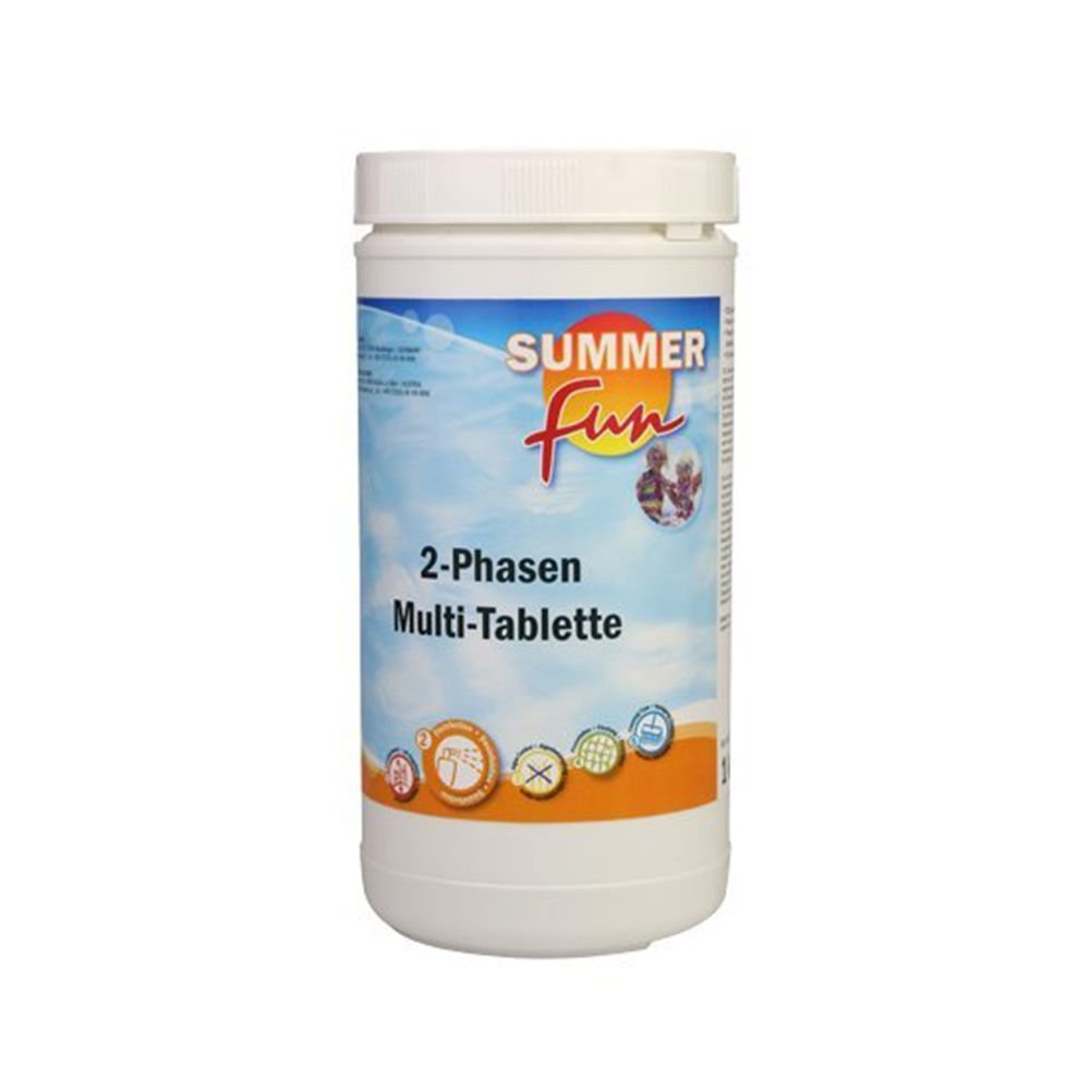 Summer Fun 2 Phasen Multitabletten 1 kg Pool Schwimmbad Desinfektion Algenbekämpfung