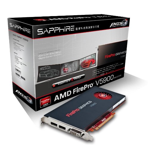 Sapphire FirePro V5900 Grafikkarte AMD V4900 600 MHz 2GB PCI-Express