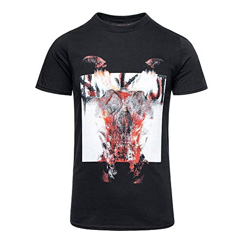 Slipknot Offizielles T-Shirt Metal Devil Single Cover Blur Logo Gr. X-Large, Schwarz
