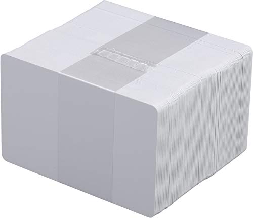 Plastikkarten, 500er-Pack, weiße Plastikkarten ohne Magnetstreifen, C4001