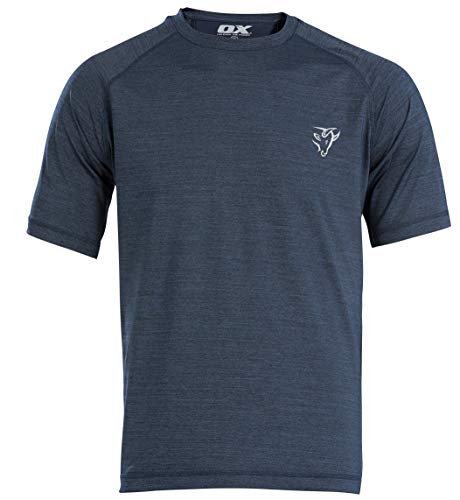 OX Tech Crew T-Shirt Navy - M