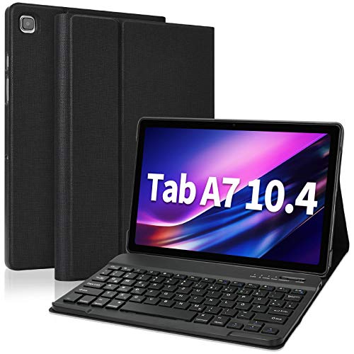 Bluetooth Tastatur Hülle für Samsung Galaxy Tab A8 10.5 (10.4‘’, Schwarz)