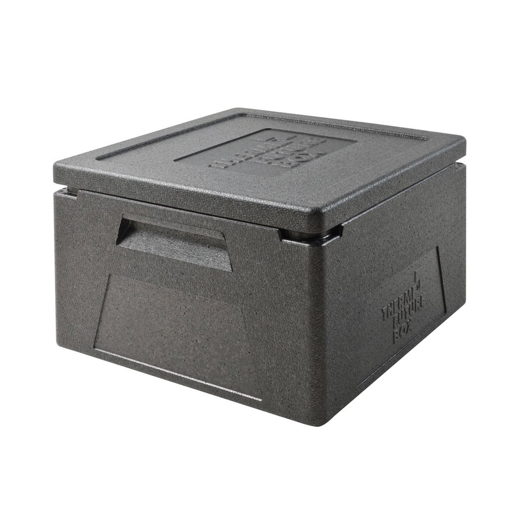 Thermo Future Box®Boxer GN 2/3 Premium Thermobox,Transportbox Warmhaltebox und Isolierbox mit Deckel,27 Liter Pizzabox,Thermobox aus EPP (expandiertes Polypropylen)