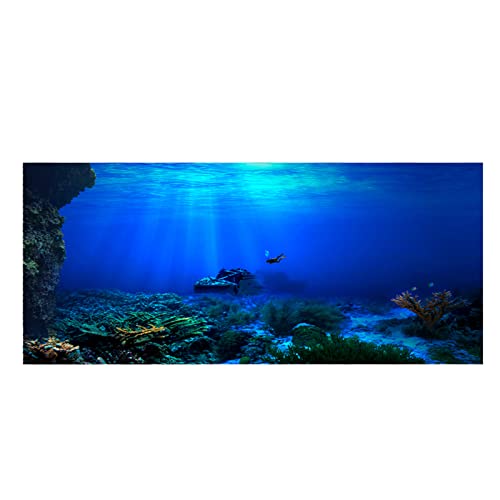 LIBOOI Aufkleber für Aquarium, selbstklebend, PVC-Hintergrund, Aquarium-Rückseite, Poster, Aufkleber für Aquarium, Dekoration