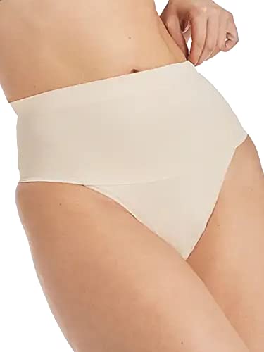 Maidenform Damen Cover Your Bases 2 Pack Thong Tangahöschen, Nude, S