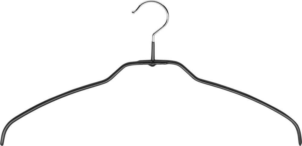 25 Stück MAWA Silhouette light/FT Form-Leichtbügel Kleiderhaken für Oberbekleidung, rutschhemmend, 42 cm Breite, schwarz