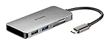 D-Link DUB-M610 6-in-1 USB-C-Hub mit HDMI 4K und 1080p, 2 Ports USB3.0/USB2.0, SD- und microSD-Kartenleser, 1 x USB C Ladung bis zu 100 W
