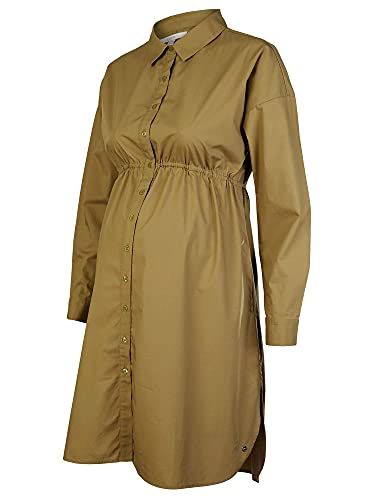 ESPRIT Maternity Damen Dress WVN ls Kleid, Khaki Green-350, 40