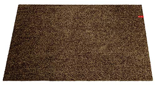 Keilbach Designprodukte 44142 Keilbach, Fußmatte bravo-grande.brown, maschinenwaschbar, 147 x 87 cm, nur 9 mm dick, hochwertiger Flor, Braun, One Size