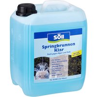 Söll 80823 SpringbrunnenKlar Springbrunnenreiniger speziell für außen 5 l - Springbrunnenreinigung stark gegen Algen und Kalk für Brunnen Dekobrunnen Zierbrunnen, blau, 5 l für 50.000 Liter