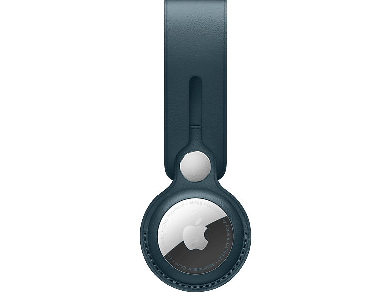 APPLE MM043ZM/A AIRTAG LEATHER LOOP Schlüsselanhänger Baltic Blue