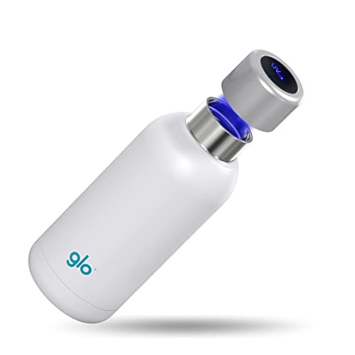 Glo Wasserreiniger, Edelstahl, ohne Ppa 400 ml, hält Wasser warm, 12 Stunden und 24 Stunden, reine Flasche, Unisex