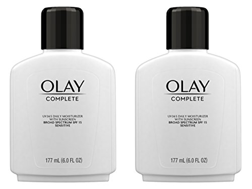 Olay Complete All Day Moisturizer With Sunscreen Broad Spectrum Spf15 - Sensitive 6.0 Fl OZ (Pack Of 2) by Olay