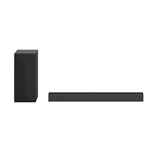 LG S60T Intelligente Soundbar, 340 W, 3.1 Kanäle, Surround-Sound Dolby Digital und DTS, breite Konnektivität, HDMI, Bluetooth, USB, optischer Eingang, Schwarz