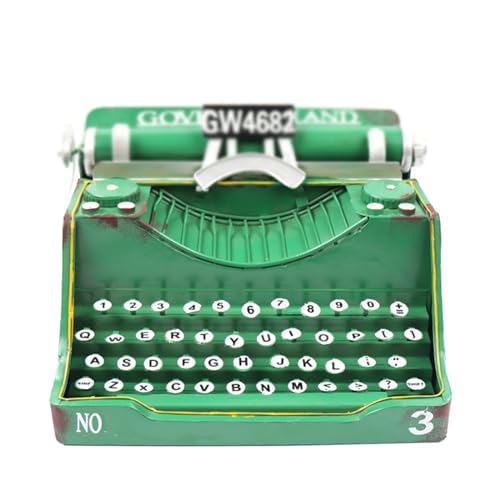 Vintage-Schreibmaschinenmodelle, nostalgische Ornamente, kreative Schaufenster-Sammlungsmodelle,Green