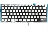XDD Tastatur-Hintergrundbeleuchtung, US-Layout, Ersatz für MacBook Air Retina 33,8 cm (13,3 Zoll) A2337 Ende 2020