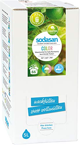 Sodasan Bio Color-Limette Flüssigwaschmittel 5L BiB (6 x 5 l)