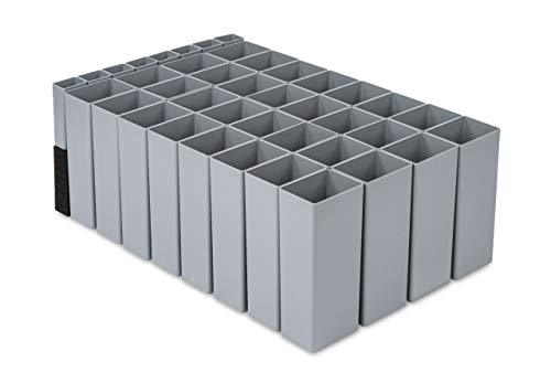 aidB NextGen Einsatzkasten Set 1/32 Unterteilung, 600 x 400 x 220 mm, ideal als Einsatz für Schubladen und NextGen Euroboxen