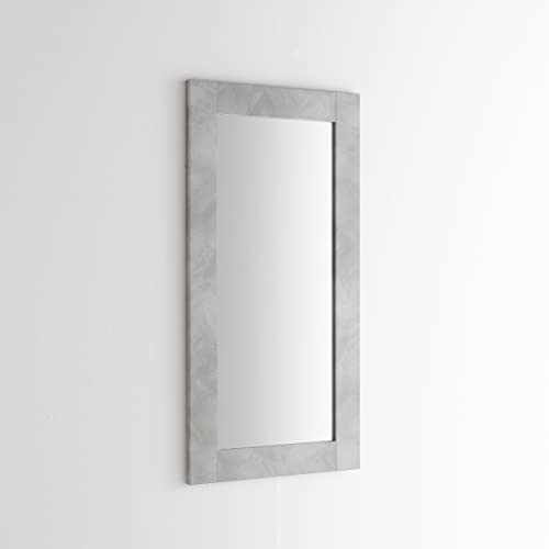 ARHome Wandspiegel, 126 x 66 cm, Heller Beton, Spiegel, Made in Italy