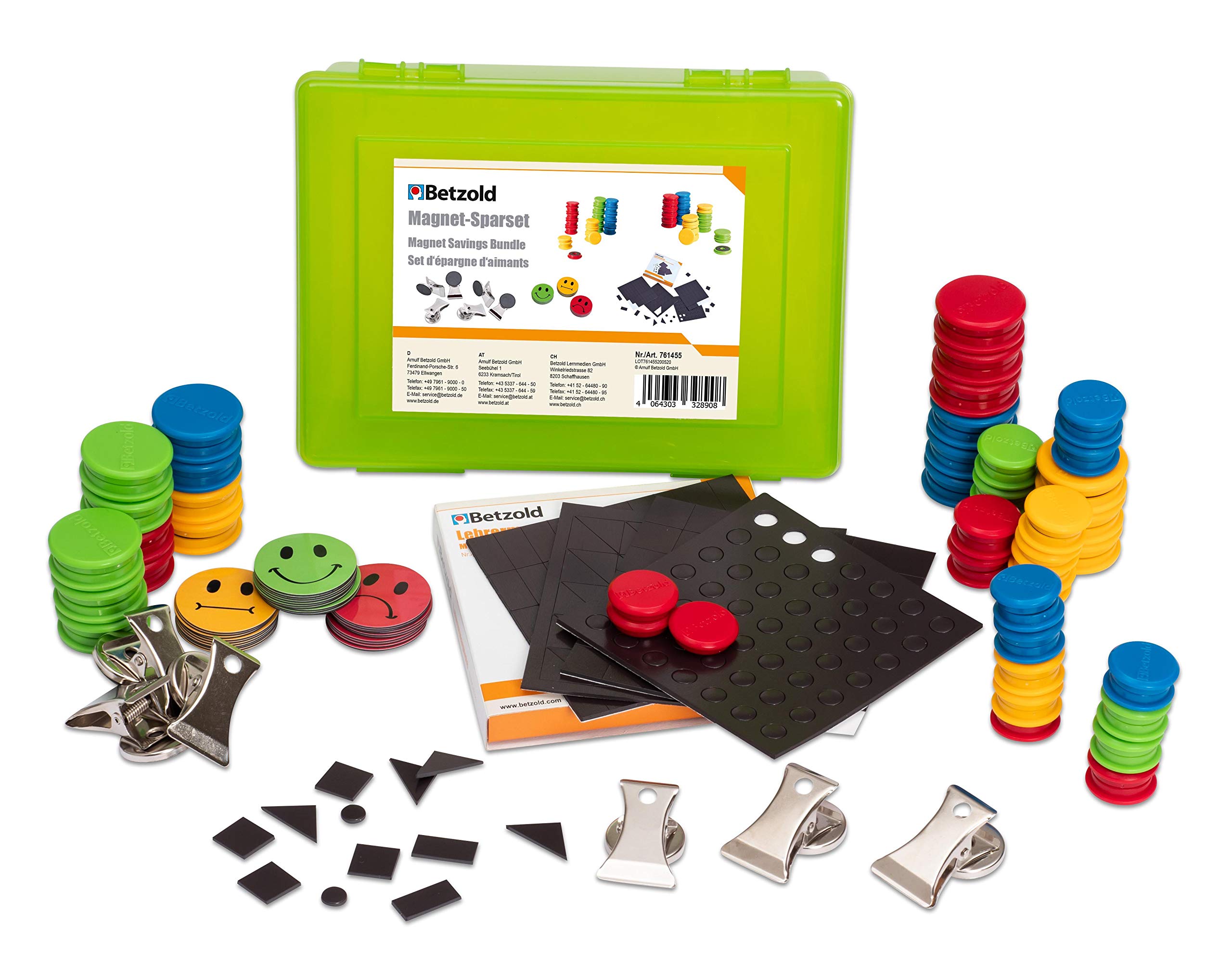 Betzold - Magnet-Sparset in Aufbewahrungsbox - Magnete Tafelmagnete Lehrerbedarf