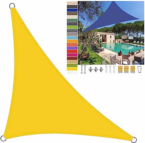 Sonnenschutz-Markise for den Außenbereich, Garten, Terrasse, Party, Gelb, wasserdicht, for den Außenbereich, 98% UV-Block-Markise for Carport, Whirlpool, Garten, Hof (Size : 3x3x4.3M)
