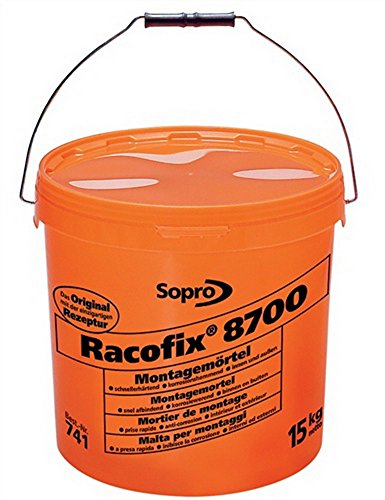 Montagemörtel Racofix 8700 Inhalt 15kg oranger Eimer Verarbeitungszeit 3-5 Min.