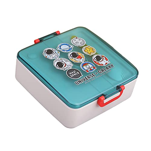Tragbare Fach Bento Box Aufbewahrungsbehälter Lunchbox Für Kreative Lunch Behälter Für Erwachsene/Kinder/Kleinkinder Lunch Behälter Mit Fächern Für Die Schule Mikrowellengeeignetes Heißes Glas