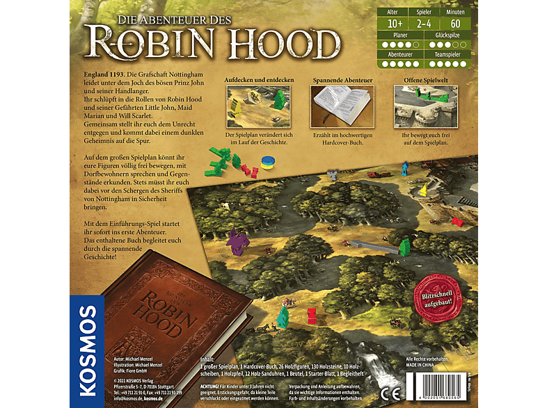 KOSMOS Die Abenteuer des Robin Hood Gesellschafsspiel Mehrfarbig