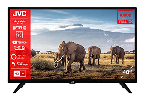 JVC LT-40VF3056 40 Zoll Fernseher/Smart TV (Full HD, HDR, Triple-Tuner) - Inkl. 6 Monate HD+ [2023]