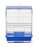 Prevue Pet Products Vogelkäfig Economy 31991 mit Flacher Oberseite, Blau und Weiß