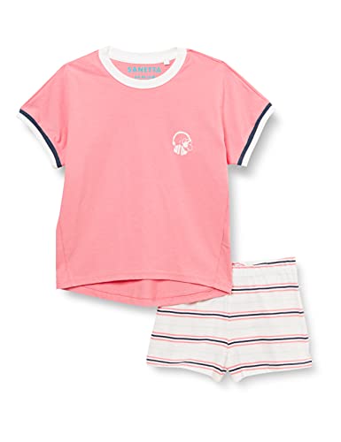 Sanetta Mädchen Schlafanzug kurz rosa Pyjamaset, Peach Rose, 152