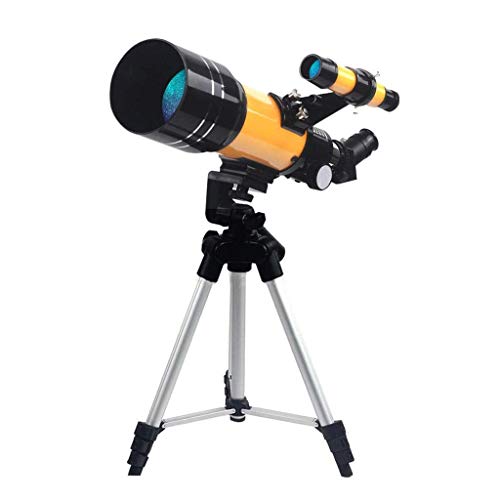 Monokulares Teleskop, astronomisches Teleskop, 70 mm Blende und 300 mm Brennweite, 235-fache Vergrößerung, tragbares Teleskop mit verstellbarem Stativ und Sucherfernrohr, 3 Okulare