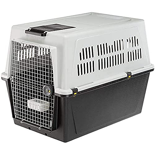 Ferplast 73070021 Transportbox für Hunde, Maße: 101 x 68,5 x 75,5 cm, grau