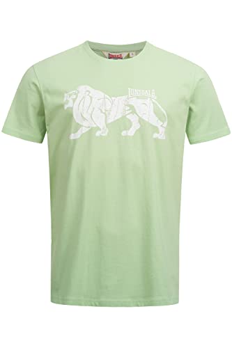 Lonsdale Men's ENDMOOR T-Shirt, Pastel Green/White, M