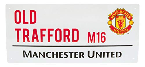 Manchester United FC. 'Sir Matt Busby Way' Metall Straße Unterzeichnen