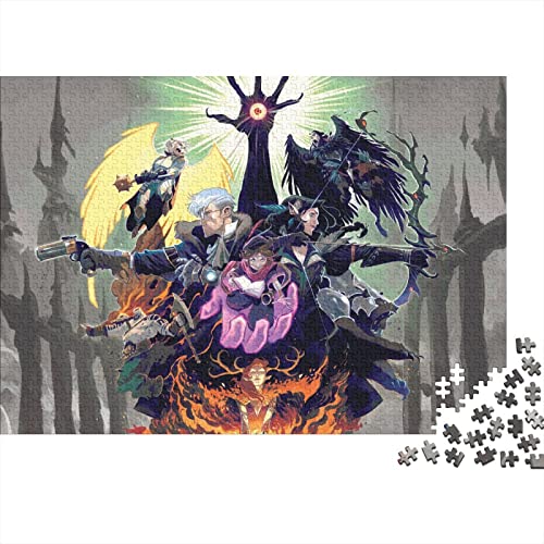 The Legend of Vox Machina 500 Teile Puzzles Shaped Premium Wooden Puzzle Anime,Birthday Present,Wall Art for Adults Difficult and Challenge Gifts 500pcs (52x38cm)