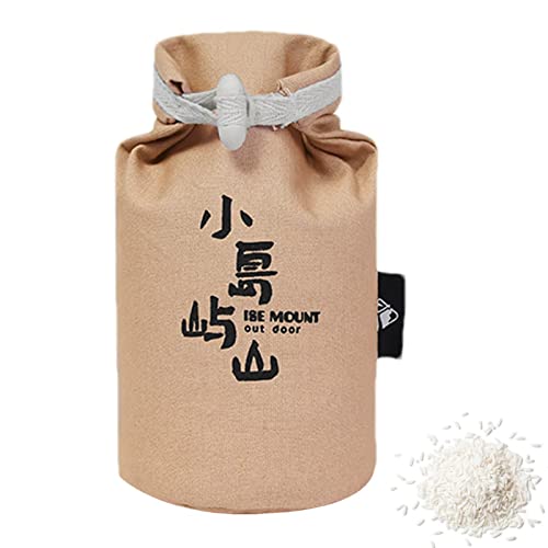 a-r Wiederverwendbare Musselin-Tasche mit Kordelzug – strapazierfähige Segeltuch-Musselin-Tasche – starke, waschbare und reißfeste Stoffbeutel für Reis, Outdoor-Camping-Gadget, 5 Stück