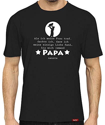 HARIZ Herren T-Shirt Papa Collection 36 Designs Wählbar Schwarz Vatertag Weihnachten Männer Geschenk Karte Urkunde Papa12 Bis Mich Jemand Papa Nannte 3XL