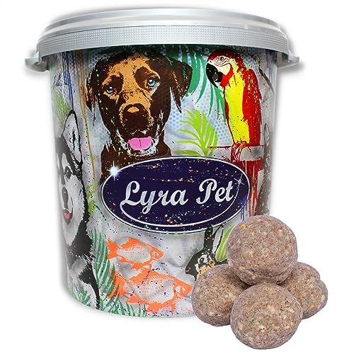 Lyra Pet® 50 Stück Gourmet Meisenknödel schalenfrei á 85 g ohne Netz + 30 L Tonne