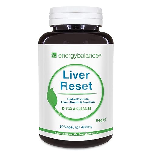 Liver Reset Natural - Vegan - 466mg - Leber Komplex - GVO-frei - Ohne Zusatzstoffe - 90 VegeCaps