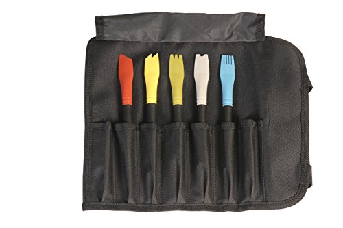 Mercer Culinary Silicone Plating Brush Set – 5 Brushes and a Carrying Case